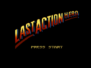 Last Action Hero title screen for Super Nintendo